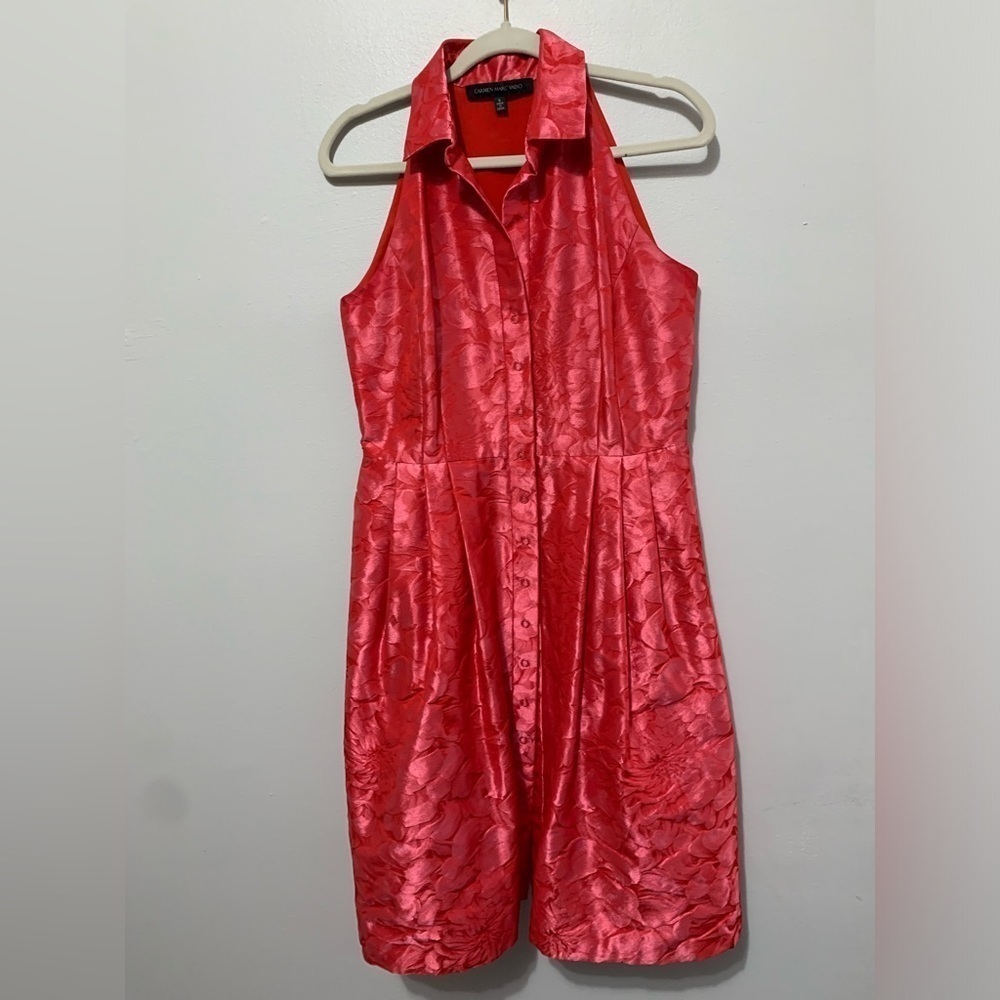 Carmen Marc valvo vintage midi dress size 6